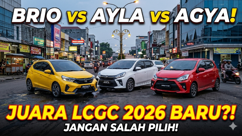 Brio vs Ayla vs Agya: Siapa Raja LCGC Sesungguhnya di 2026? Jangan Salah Beli