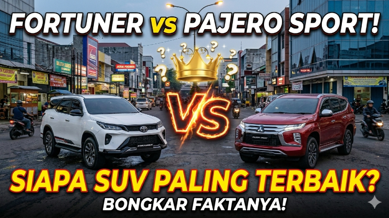 Fortuner vs Pajero Sport: Siapa SUV Paling Buas? Bongkar Faktanya!